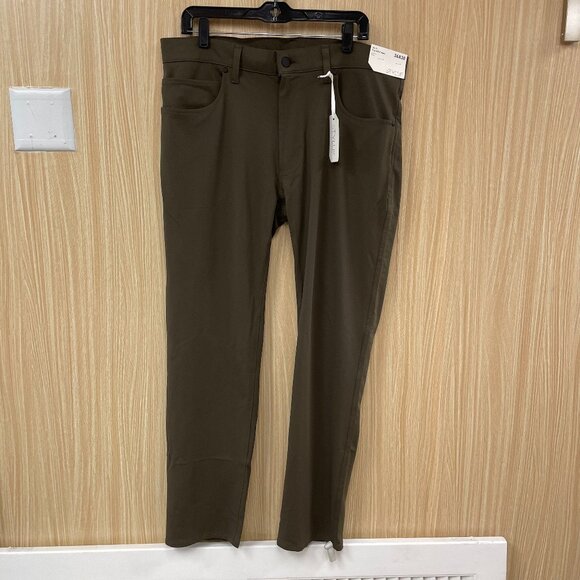 NWT Men’s Stylus Brown Pants Size 36 X 30 - Picture 1 of 6